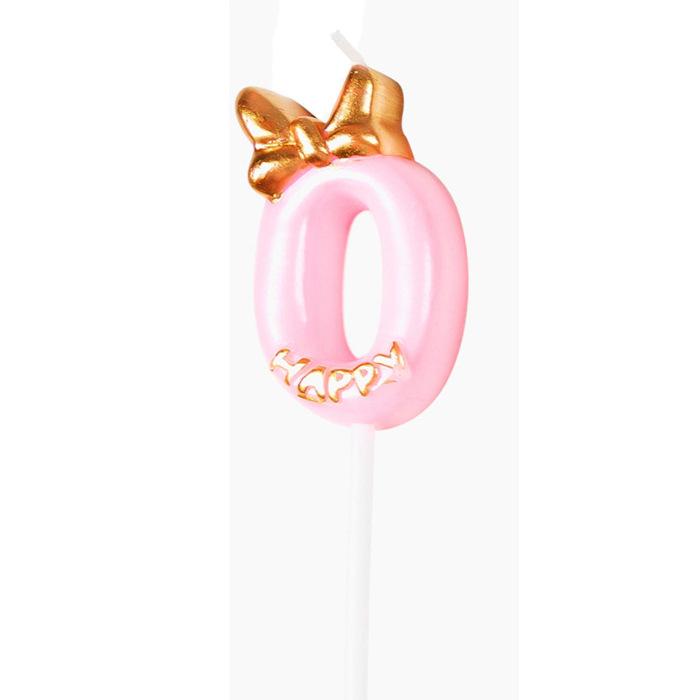 Birthday Number Candle Set with Decorative Bow Cake Toppers for Kids Baking Party Accessories for Celebration Decoration