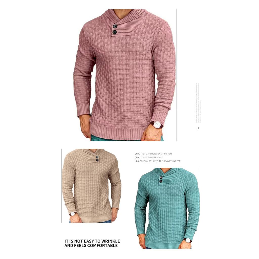 Pull-overs Tricotés pour Homme, Pulls à la Mode à Col Rond et Coupe Slim, Vêtements pour Homme
