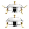 Chafing Dish Buffet Set Servers and Warmers Round Chafers for Catering W/ Lid Party