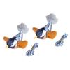 Kitten Chew Toy Sound Toy Teething Soft Bird Toy Chirping Bird with Sound Attractive Bird Shape Teething Toy
