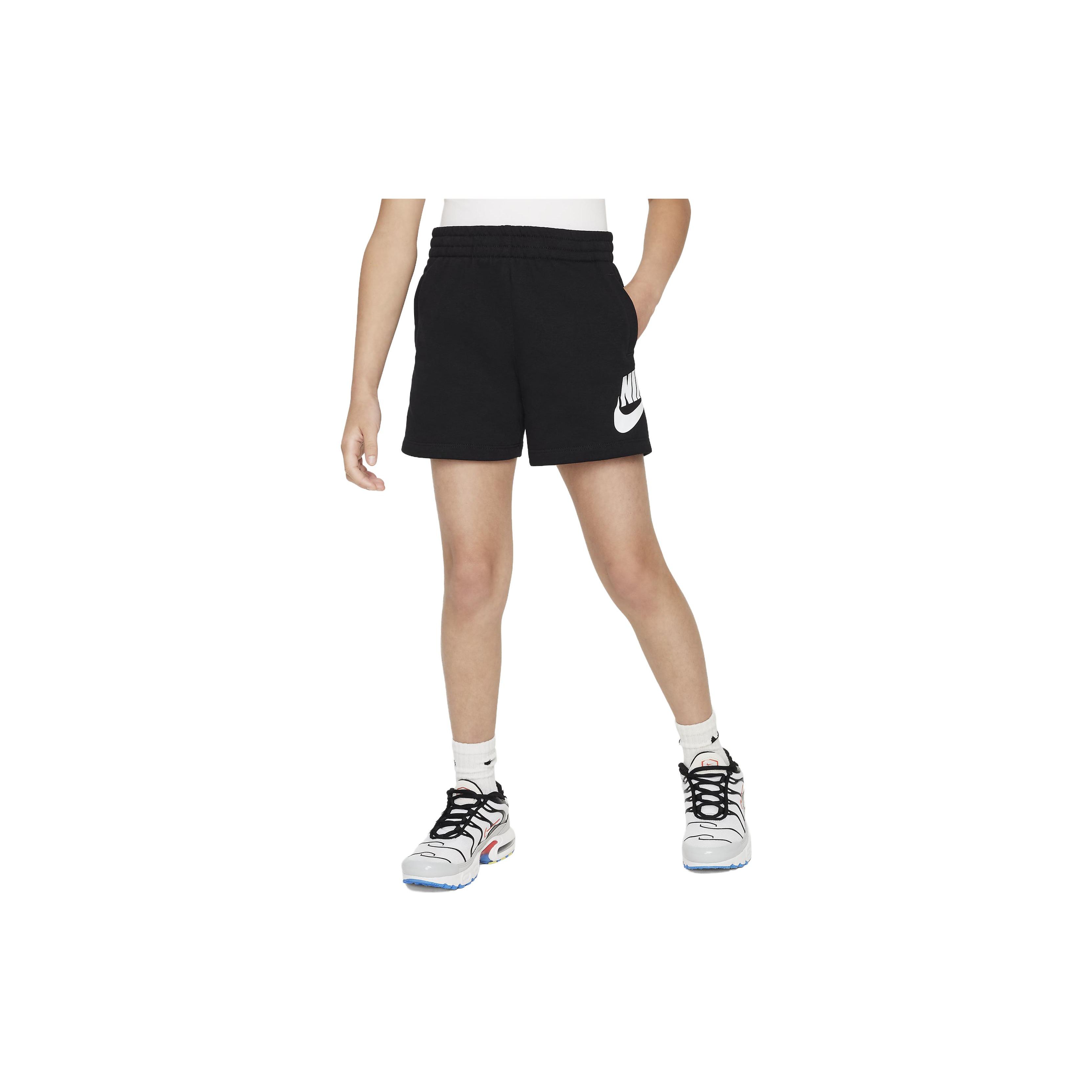 Nike Шорты детские повседневные с принтом логотипа, черные FV3366-010 7