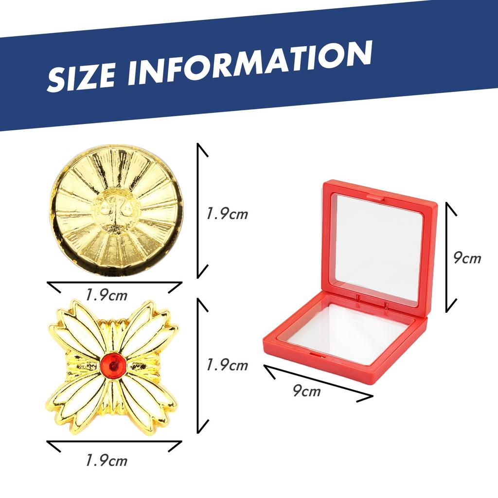 Chandini Badge Pin Badges for Lawyers and Play Set of with Storage Gold Badges Set, Prosecutors, Collection, Props, Cosplay, 2, Display,