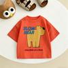 Cartoon TShirt Boys And Girls Short Sleeve Tops Loose Casual Summer Clothing Toddler Crewneck Bottoming Shirt Pure Cotton Wear
