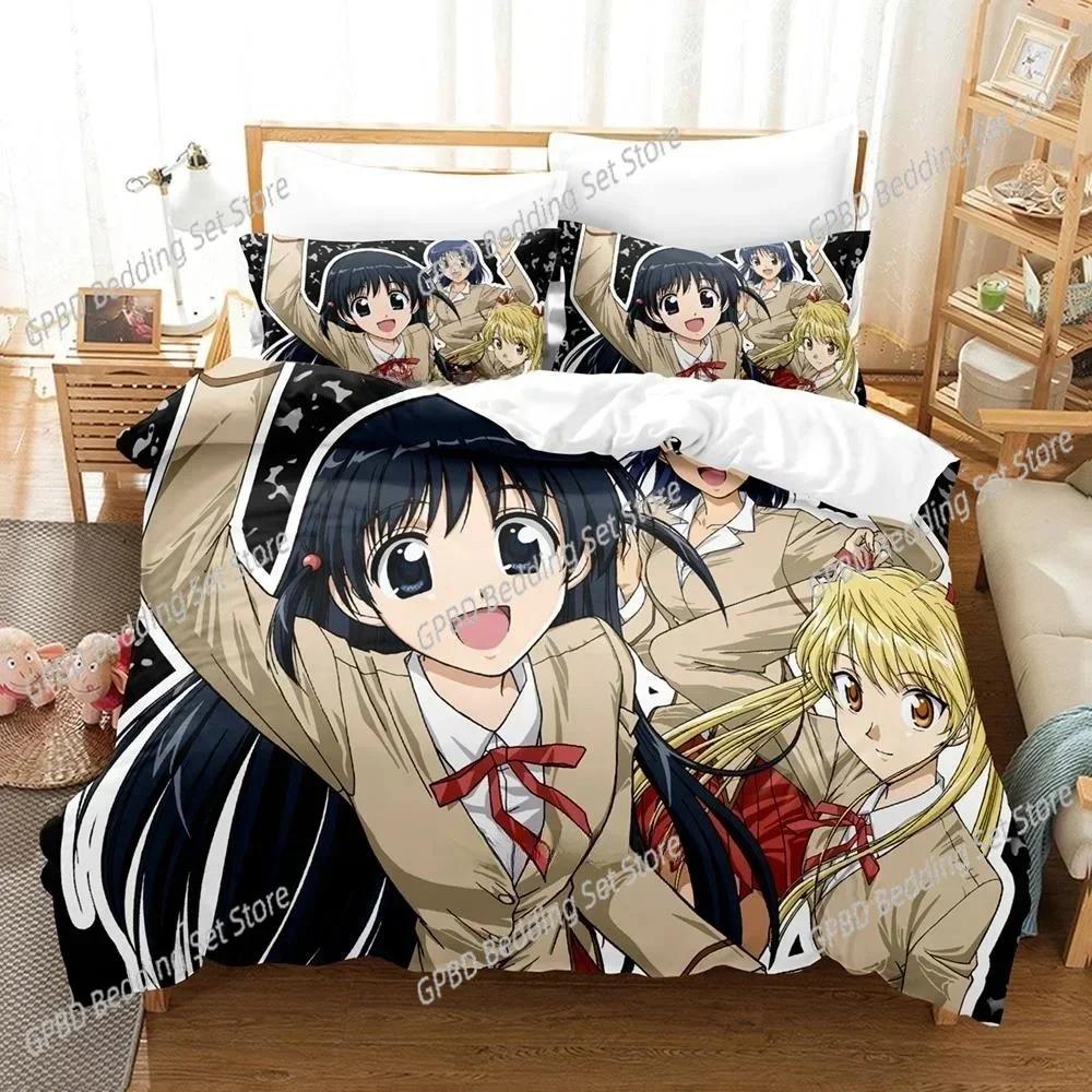Luxury New 3D Print Anime School Rumble Bedding Set Single Twin Full Queen King Size Bed Set Bedroom Duvetcover Sets Home