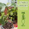 10PCS green frog plant racks,cute and stable PP plant supports,  for small potted plants and granulation plants, perfect for garden decorations