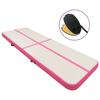 VidaXL Inflatable Gymnastics Mat with Pump 400x100x20cm PVC Pink