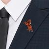 Horse Brooch Chinese Zodiacs Design Vintage Styles Lightweight Alloy Lapel Pin Decorative Clothing Accessories