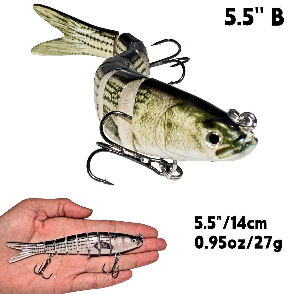 

Рыболовные приманки, приманка для плавания, вобливная приманка для окуня, форели, краппи, мускусного сома, рыболовный крючок, реалистичная рыба 5.5 B