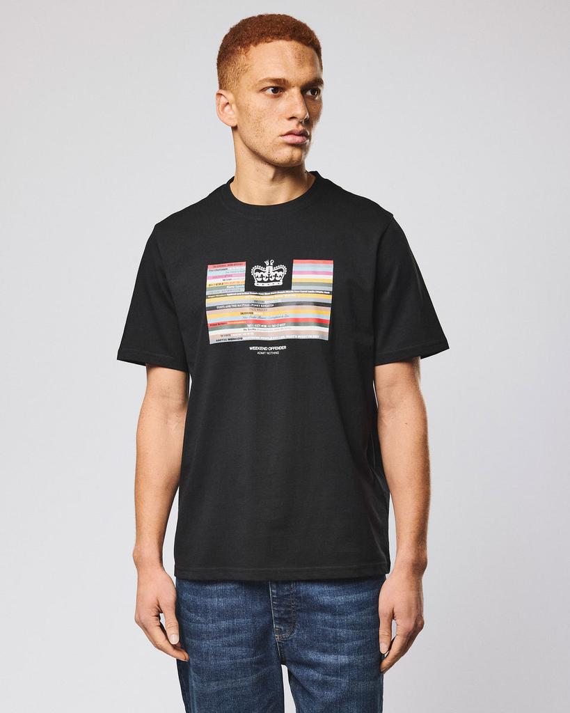 Vinyl Graphic T-Shirt White and Black Weekend Print Men Women Oversized Short Sleeve Cotton Harajuku Crew Neck Female Male Clothing