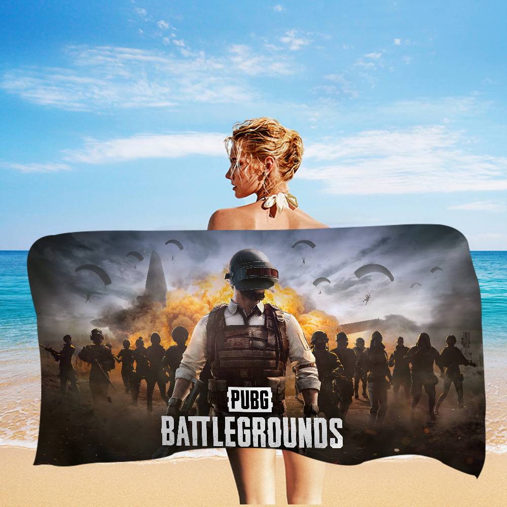 Popular Games P-Pubg RPG Anime Beach Swimming Towel Soft Absorbent Washcloth Children's Gifts for Kids Travel Camping Gym