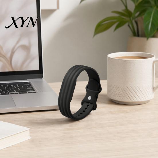 Durable Silicone Watch Band for Google Fitbit Air, Fitness Tracker Replacement Strap, Breathable Sports Strap Sweat Resistant Adjustable Sport