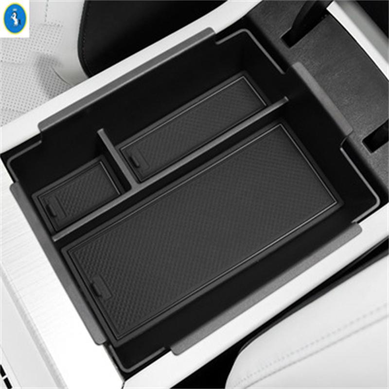 Black Central Storage Container Pallet Box / Armrest Storage Box For GEELY GALAXY E5 / EX5 2024 2025 Plastic Accessories