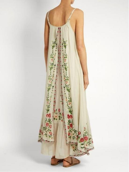 2020 Spring/Summer Women's Floral Maxi Dress with Suspender and Tube Top