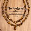 Irregular Tiger Eye Women's Layering Necklace: Handmade Clavicle Chain Jewelry