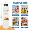 12OZ Juice Bottles with Caps Bulk, Empty Plastic Bottles with Tamper Evident Lids for Juicing,Protein Drinks and Beverage Drink