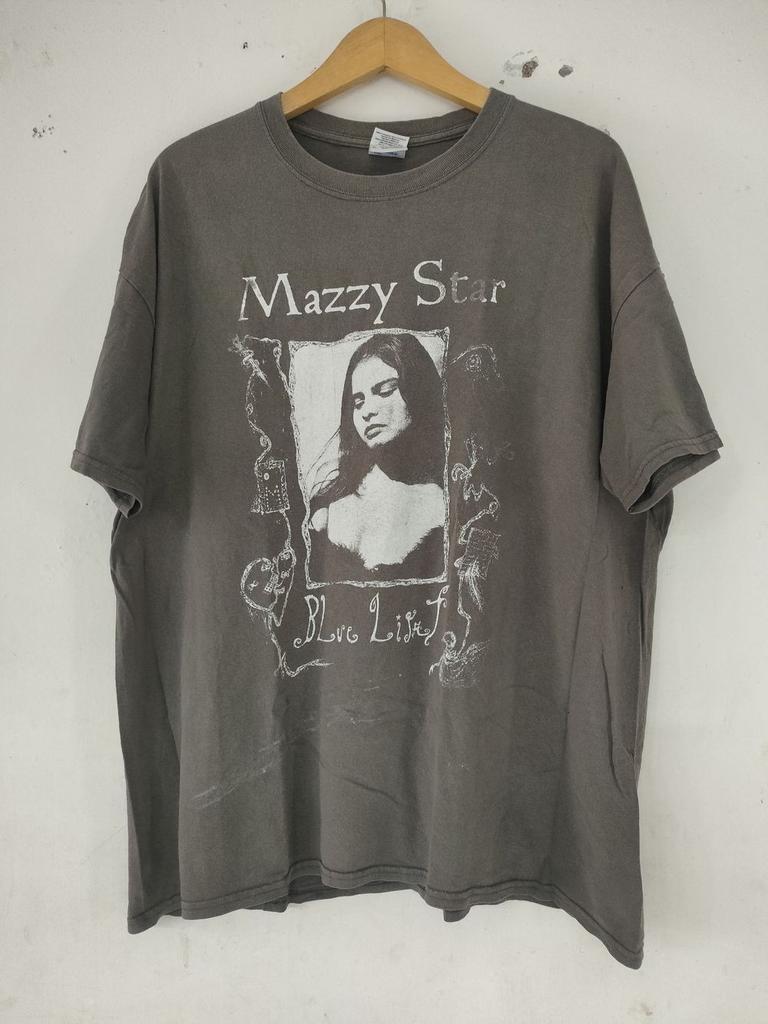 MAZZY STAR Rock Band Tee Vtg Charcoal Short Sleeve T-shirt QT856