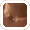 PAVOI 14K Goud Verguld Cubic Zirconia Diamant Hanger Ketting voor Vrouwen | Verstelbare Schuifsluiting