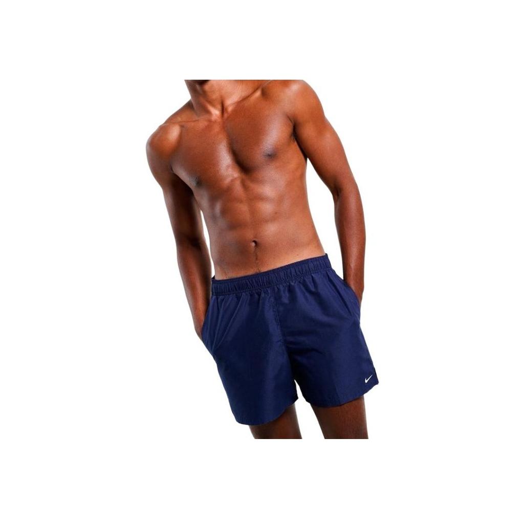 Nike Logo Print Elastic Waist Casual Shorts Men Bottoms Midnight-Navy NESSA560-440