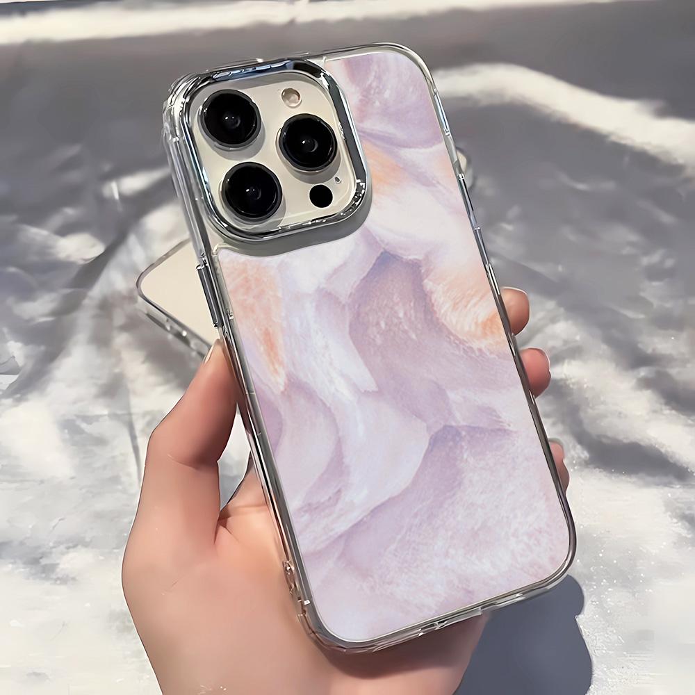 Purple Blending Clear Phone Case For IPhone 17 Air 16 15 14 13 12 11 Pro Max Back Cover For IPhone X XS XR 7 8 Plus Case Funda