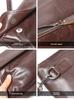 Designer Men's Genuine Leather Crossbody Bag Luxury Fashion Shoulder Messenger Bag Casual Travel Adjustable Strap Length