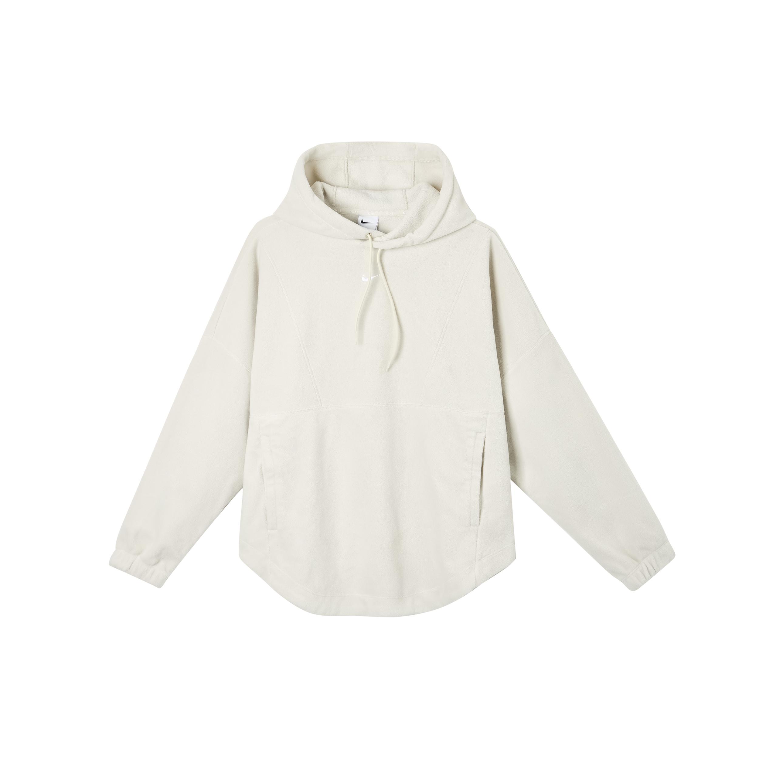 

New Nike Therma-FIT One Sweatshirt Women s Light Earth Brown/White FV8077-104 M