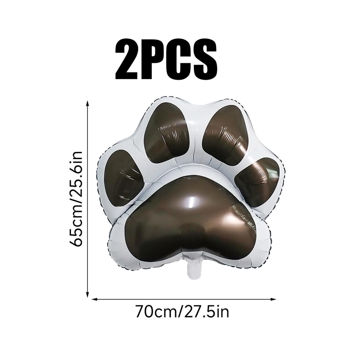 

2 шт. черных воздушных шара из фольги в виде лап животных, товары для украшения семейной вечеринки в стиле кошек и собак на день рождения Other