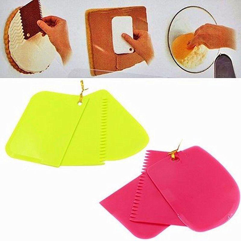 High-quality Plastic Dough Icing Fondant Scraper Tools For Pastry Perfection