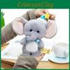 Hat Cute Sleeping Bow Cartoon Elephant Plush Toy Pendant For Bag Decoration