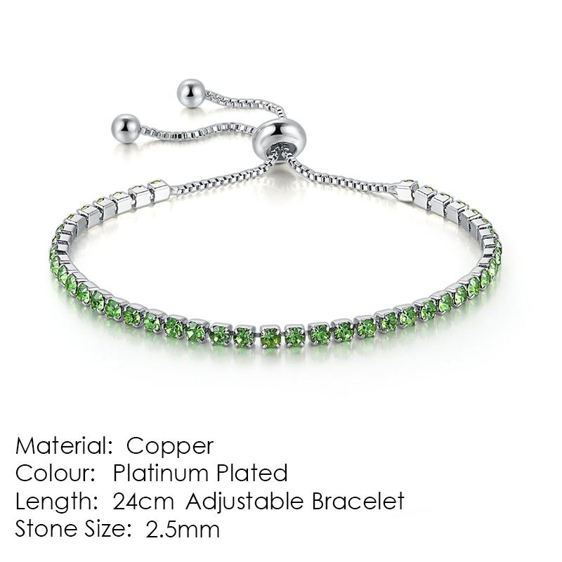 

ZHOUYANG Tennis Bracelets For Women Simple Blue Round Zircon Rose Gold Color Girls Bracelet Jewerlly Fashion Korean Jewerly H055