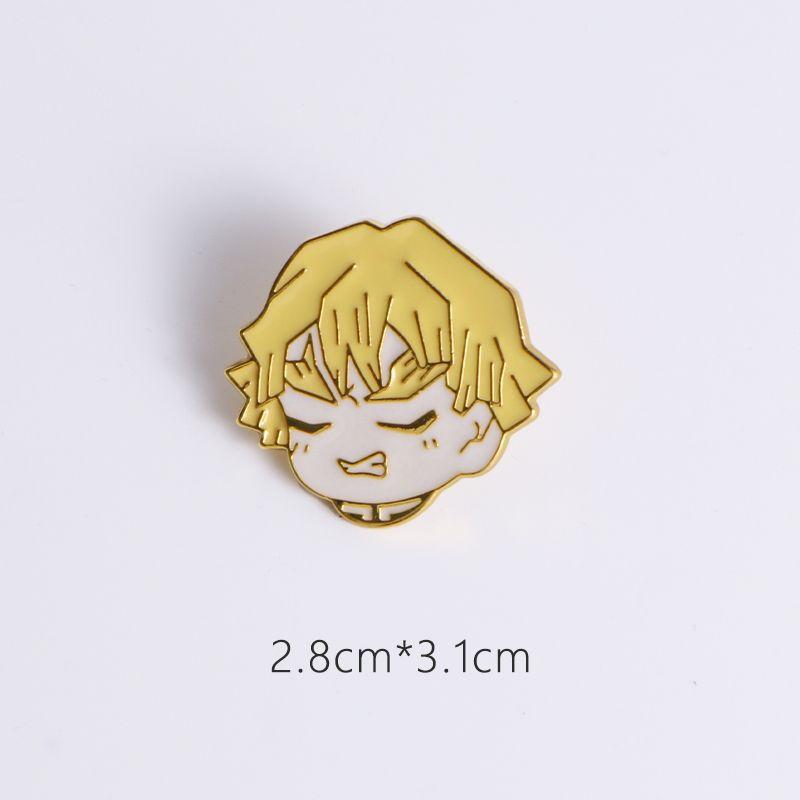 Cartoon Anime Ghost Destroyer Blade Peripheral Tanjiro Butterfly Forbearance My Wife Shanyi Valor Metal Badge Medal Brooch