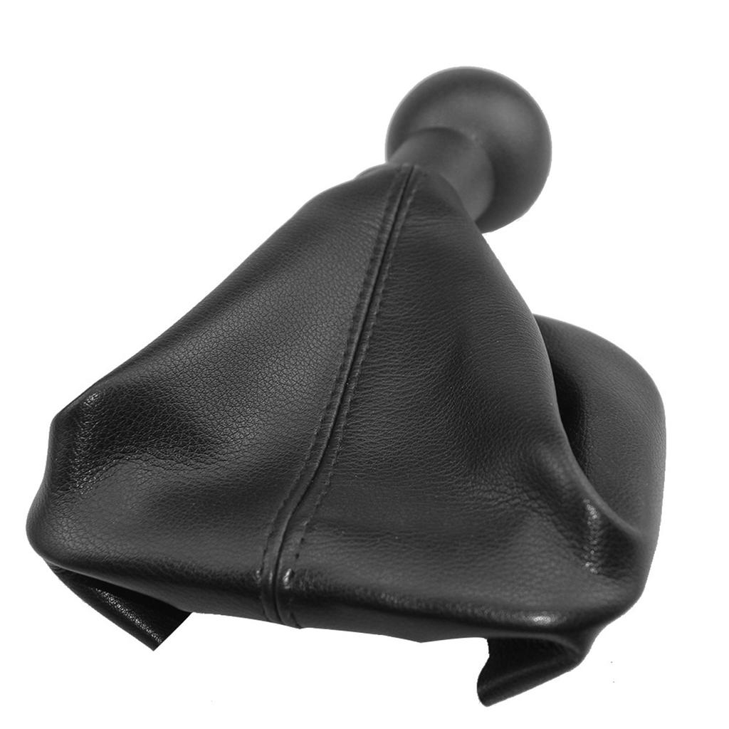 Gear Shift Cover, 5 Speed Gear Shift Stick Knob Dust Proof Cover Gaiter Boot Leather Replacement for Peugeot 207 307 406
