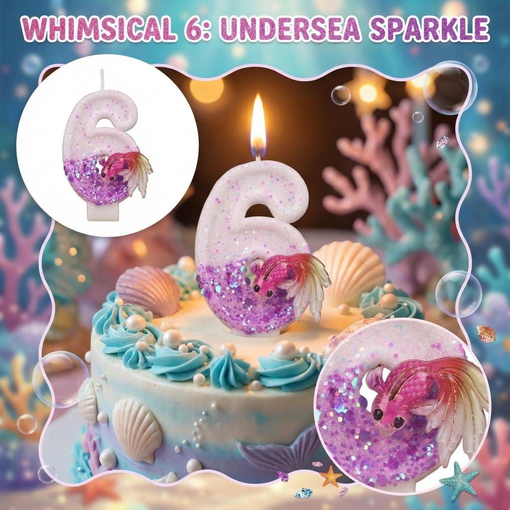 Fashion Cartoon Creative Birthday Candles Party Digital Candles