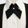 Adjustable Pre-tied Bow Tie Solid Color Bowties for Women Criss Cross Bow Tie