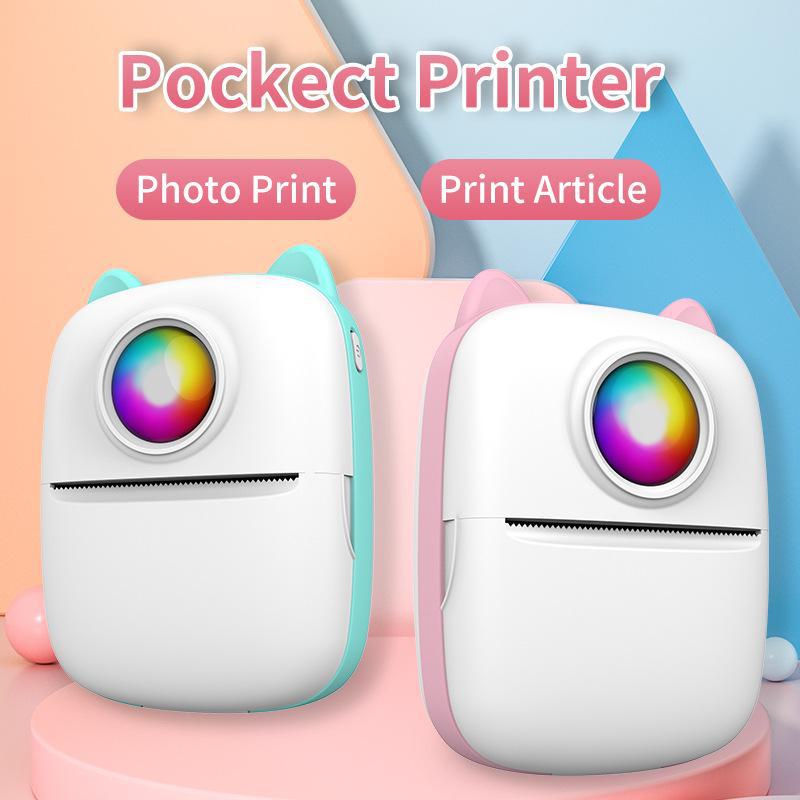 Portable Mini Bluetooth Photo & Label Printer - Mobile Compatible