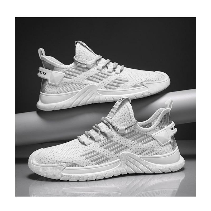 Men's Breathable Fly Woven Mesh Sports Shoes for Students, Casual Running Shoes