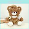 Entzückender Mokka-Teddybär Plüschtier Weiches Kuscheltier Puppe Für Kinder Geschenk