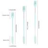 Silikon Mini Spatula Kavanoz Kazıyıcı Kepçe Ucu Uzun Çift Başlı Kozmetik Kaşığı