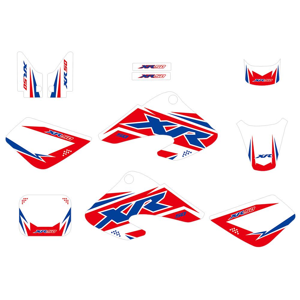 Sticker Set for XR50 Motorcycles & Off-Road Vehicles (2000-2003): Modification & Decoration Kits