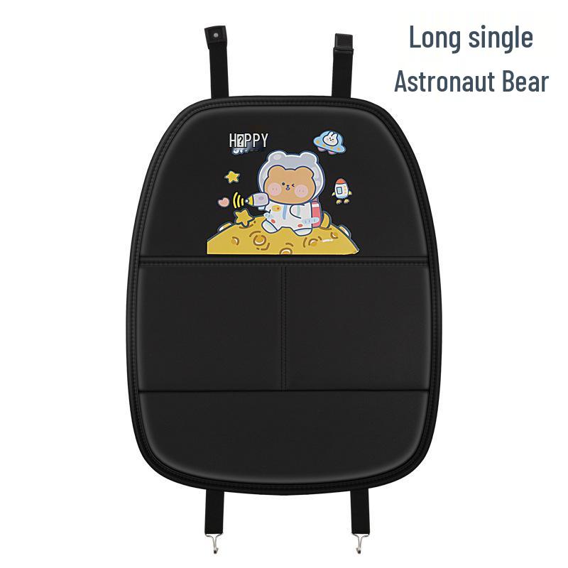 Upgraded Car Kick Mat & Back Seat Organizer for Child Seats