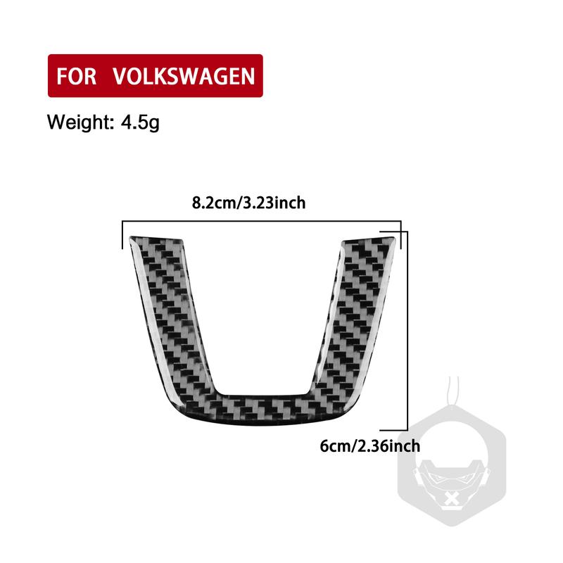 Carbon Fiber Stickers for Volkswagen Sagitar - Car Interior Accessories Steering Wheel Chin Decorative Covering Panel