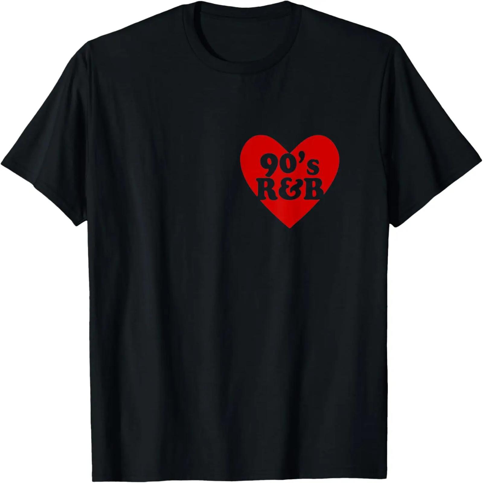 90 s R&B Love Heart RNB Music T-Shirt S