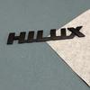 Mcnky6 1 stuks 3D ABS Zwart Zilver Auto Letter Achterklep Sticker Badge Embleem Voor HILUX Belettering Logo Auto Buitenaccessoires