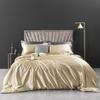 Imitation Silk 4-Piece Bedding Set: Duvet Cover, Fitted Sheet, Smooth Ice Silk Feel