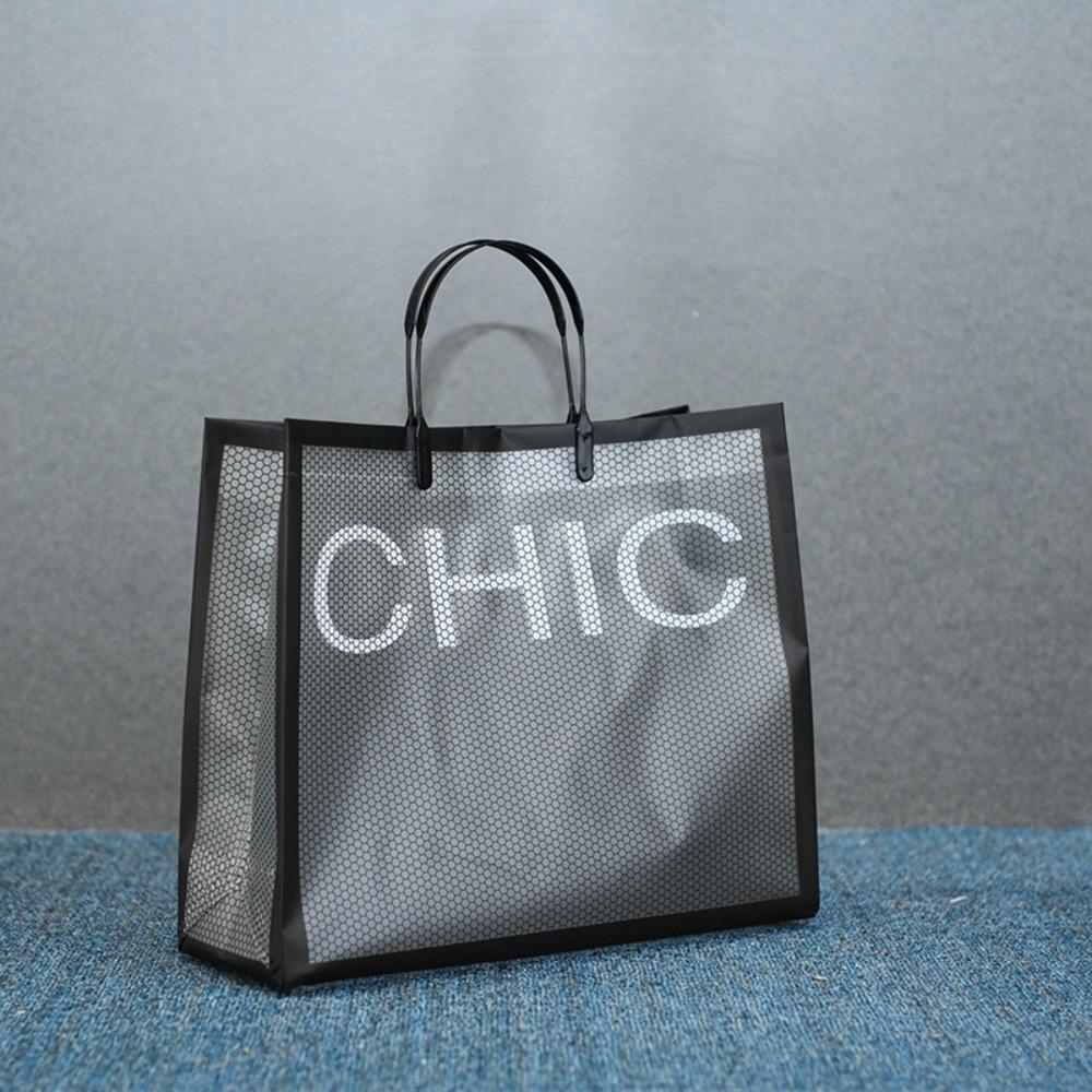 Hot Sale Waterproof Shoulder Bag Large Capacity Transparent Handbag PVC Gift Bag Lady C