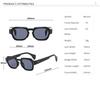 Square Vintage Sunglasses Men Women Brand Designer Rivet Sun Glasses Male Female Fashion Travel Outdoors Shades