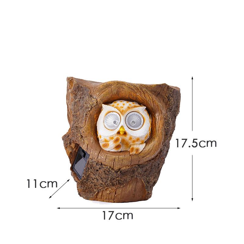 

Креативный настенный цветочный горшок с изображением милой совы, солнечный светильник, украшение для садового забора, цветочный горшок, украшение для сада
