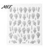 Halloween Nail Art Decals Stickers, Black Cat Ghost Pumpkin Wreath Adhesive Stickers for Manicure Decoration, DIY Supplies Holiday Party