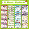 Interactive Phonics Flip Cards Flip Book Set For Kids Featuring Word Families And Colorful Color To Stimulate Learning
