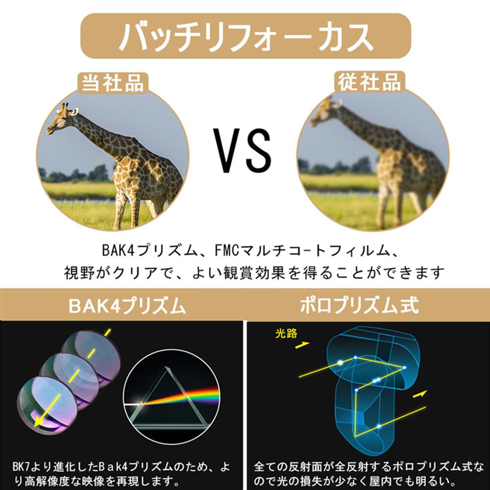 10x Dalekohled pro živou operu a BAK4 hranolové brýle nastavitelné oko vysoká čistota snadné k dokonalosti pro sport venku ptáci a divocí ptáci obsahuje čočku