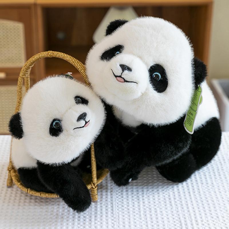 Adorable Soft Plush Panda Doll Cuddly Bear For Girls Perfect As Sleep Pillow Gift